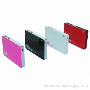 Ultrathin 5000mAh Capacity, Power Supply, CE/FCC/RoHS with USB 2.0